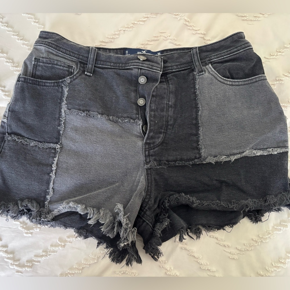 Black Jean Shorts